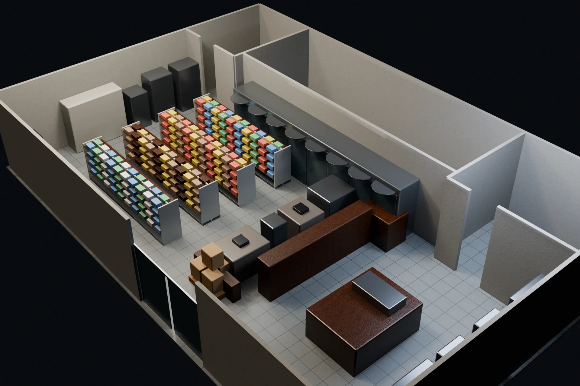 A 3D retail store environment