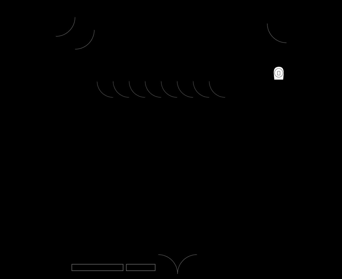 A 2D store floor plan